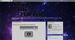 Desktop Screenshot of justgotplayed.blogspot.com