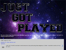 Tablet Screenshot of justgotplayed.blogspot.com