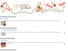Tablet Screenshot of chickflickchic.blogspot.com
