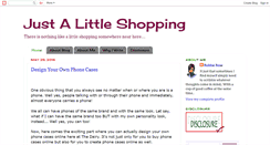 Desktop Screenshot of justalittleshopping.blogspot.com