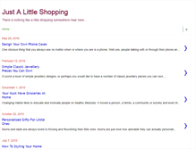 Tablet Screenshot of justalittleshopping.blogspot.com