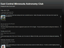 Tablet Screenshot of eastcentralastronomyclub.blogspot.com