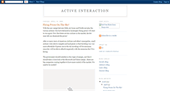 Desktop Screenshot of activeinteraction.blogspot.com