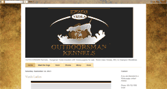 Desktop Screenshot of outdoorsmankennels.blogspot.com