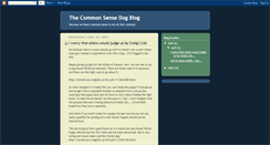 Desktop Screenshot of commonsensedogblog.blogspot.com