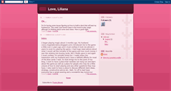 Desktop Screenshot of loveliliana.blogspot.com