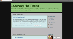 Desktop Screenshot of learninghispaths.blogspot.com