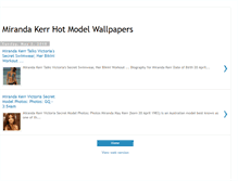 Tablet Screenshot of miranda-kerr-hot-girls-wallpapers.blogspot.com