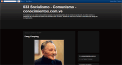 Desktop Screenshot of conocimientossocialismo.blogspot.com