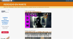 Desktop Screenshot of perdidoenmarte.blogspot.com