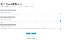 Tablet Screenshot of doityourselfdivorce.blogspot.com