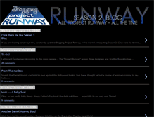 Tablet Screenshot of bloggingprojectrunway2.blogspot.com