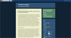 Desktop Screenshot of not-crunchy.blogspot.com