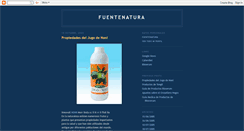 Desktop Screenshot of fuentenatura.blogspot.com