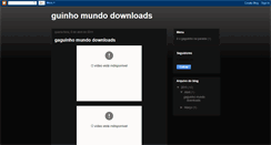 Desktop Screenshot of gaguinho-downloads-br.blogspot.com