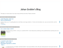 Tablet Screenshot of johangrobler.blogspot.com