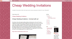 Desktop Screenshot of cheap-wedding-invitations.blogspot.com