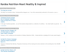 Tablet Screenshot of kardeanutrition.blogspot.com