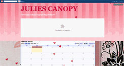 Desktop Screenshot of juliescanopy2010.blogspot.com