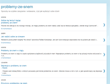 Tablet Screenshot of problemy-ze-snem.blogspot.com