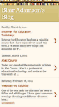 Mobile Screenshot of blairadamson.blogspot.com
