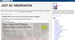 Desktop Screenshot of just-my-observation.blogspot.com