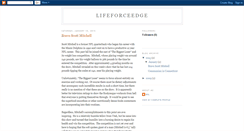 Desktop Screenshot of lifeforceedge.blogspot.com