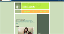 Desktop Screenshot of earthlingstuff.blogspot.com