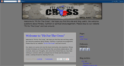 Desktop Screenshot of fitforthecross.blogspot.com