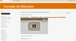 Desktop Screenshot of coracaodeadorador.blogspot.com