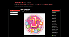 Desktop Screenshot of birthdaycakeides.blogspot.com