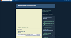 Desktop Screenshot of ambatchdotcomseocontests.blogspot.com