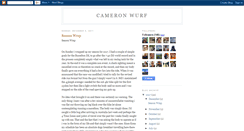 Desktop Screenshot of cameronwurf.blogspot.com