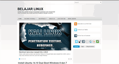 Desktop Screenshot of cobabelajarlinux.blogspot.com