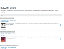 Tablet Screenshot of cobabelajarlinux.blogspot.com