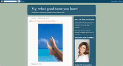 Desktop Screenshot of goodtasteevents.blogspot.com