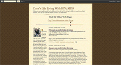 Desktop Screenshot of daveslifelivingwithhiv.blogspot.com