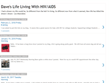 Tablet Screenshot of daveslifelivingwithhiv.blogspot.com