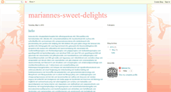 Desktop Screenshot of mariannes-sweet-delights.blogspot.com