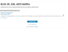 Tablet Screenshot of joelaros.blogspot.com