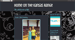 Desktop Screenshot of homeonthekansasrange.blogspot.com