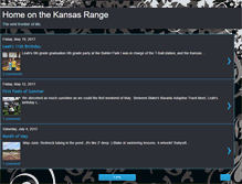 Tablet Screenshot of homeonthekansasrange.blogspot.com