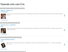 Tablet Screenshot of fazendoartecomcris.blogspot.com