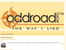 Tablet Screenshot of oddroad.blogspot.com