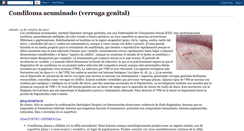 Desktop Screenshot of condilomaacuminado.blogspot.com