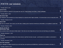 Tablet Screenshot of focusonourmission.blogspot.com