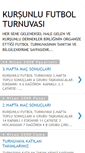 Mobile Screenshot of kursunlufutbolturnuvasi.blogspot.com