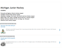 Tablet Screenshot of michiganjuniorhockey.blogspot.com