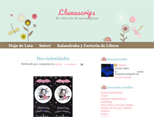 Tablet Screenshot of llunascrips.blogspot.com