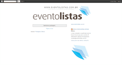 Desktop Screenshot of eventolistas.blogspot.com